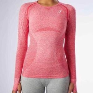 Gymshark Seamless Long Sleeved MEDIUM top